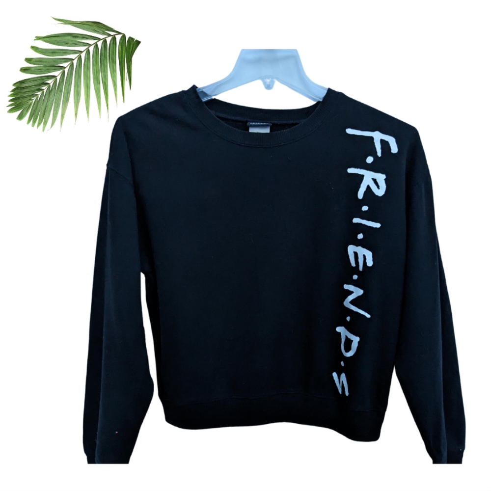 Friends TV Show Black Sweatshirt women's Size small